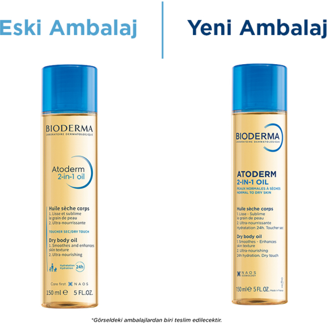 Bioderma Atoderm 2-in 1 Body Oil - Nemlendirici Vücut Yağı 150ml - 2