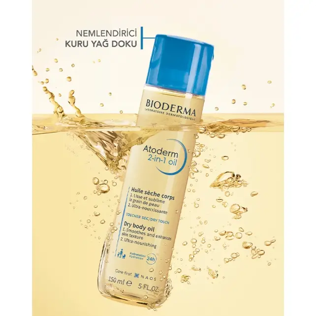 Bioderma Atoderm 2-in 1 Body Oil - Nemlendirici Vücut Yağı 150ml - 4
