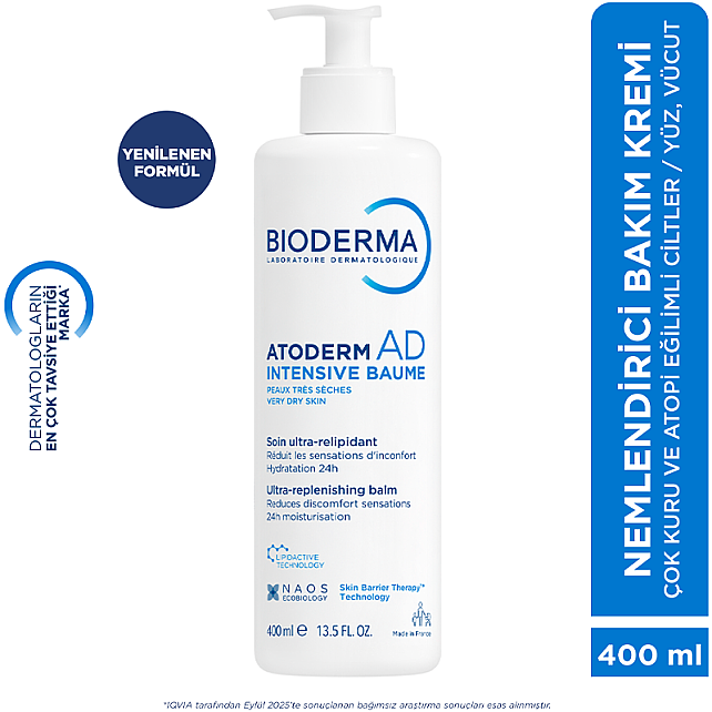 Bioderma Atoderm AD Intensive Baume - Atopi Eğilimli Cilt İçin Nemlendirici 400ml - 13