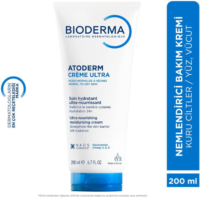 Bioderma Atoderm Creme Ultra - Nemlendirici Bakım Kremi 200ml - 10