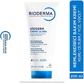 Bioderma Atoderm Creme Ultra - Nemlendirici Bakım Kremi 200ml - 10