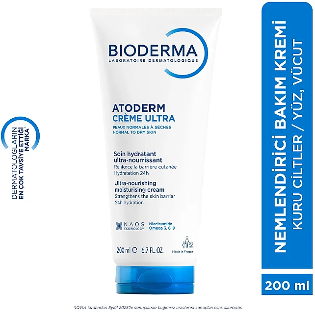 Bioderma Atoderm Creme Ultra - Nemlendirici Bakım Kremi 200ml - 10