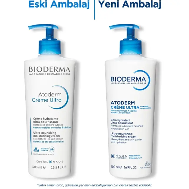 Bioderma Atoderm Creme Ultra - Nemlendirici Bakım Kremi 500ml - 2