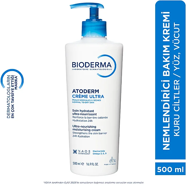 Bioderma Atoderm Creme Ultra - Nemlendirici Bakım Kremi 500ml - 8