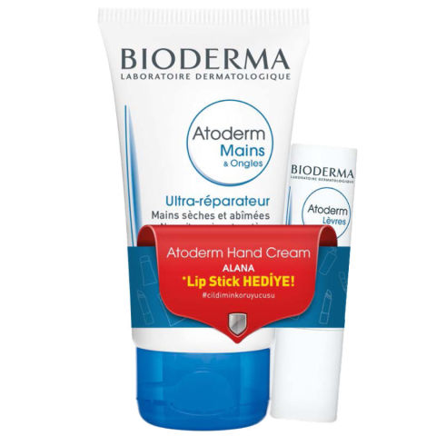 Bioderma Atoderm Hand Cream 50ml - Atoderm Levres Stick 4gr Hediye Bioderma Atoderm Hand Cream 50ml - Atoderm Levres Stick 4gr Hediye