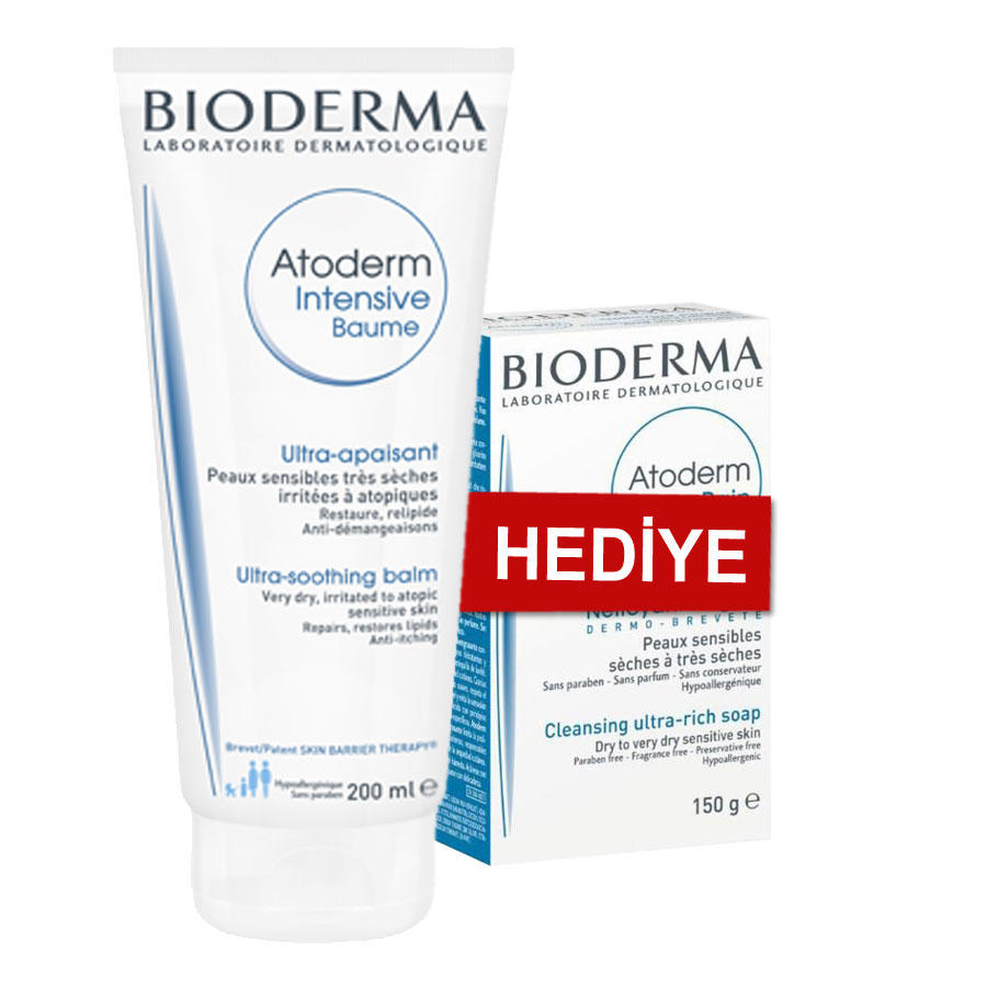 Bioderma Atoderm Intensive Balm Kuru ve Atopik Cilt Bakım Kremi 200ml Hediyeli Bioderma Atoderm Intensive Balm Kuru ve Atopik Cilt Bakım Kremi 200ml Hediyeli
