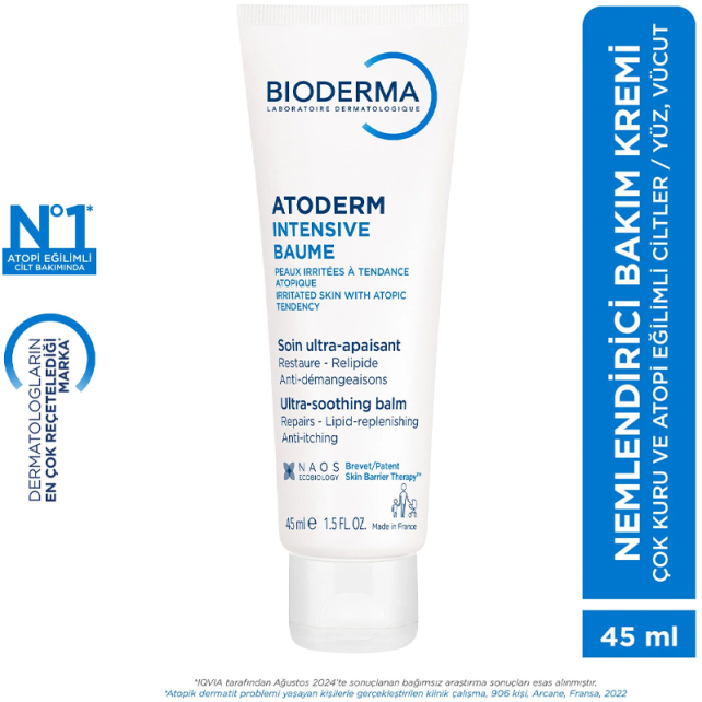 Bioderma Atoderm Intensive Baume - Atopi Eğilimli Cilt için Nemlendirici 45ml - 8