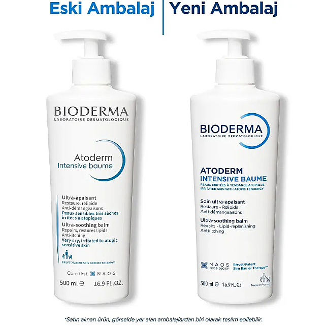 Bioderma Atoderm Intensive Baume - Atopi Eğilimli Cilt İçin Nemlendirici 500ml - 3