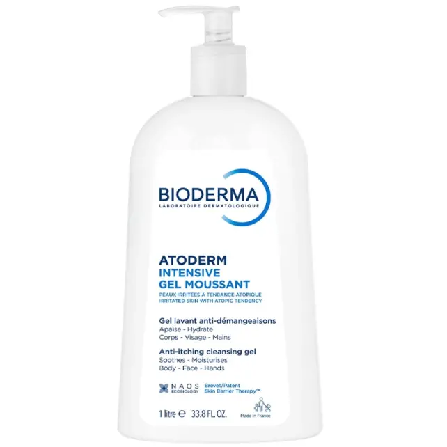 Bioderma Atoderm Intensive Foaming Gel - Atopi Eğilimli Cilt için Temizleyici 1lt - 1