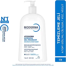 Bioderma Atoderm Intensive Foaming Gel - Atopi Eğilimli Cilt için Temizleyici 1lt - 8