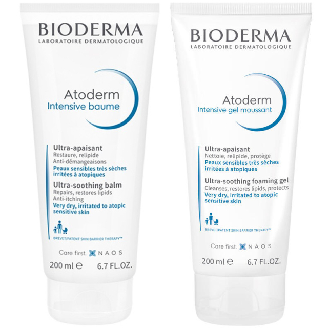 Bioderma Atoderm Intensive Nemlendirici 200ml & Atoderm Intensive Temizleme Jeli 200ml - 1