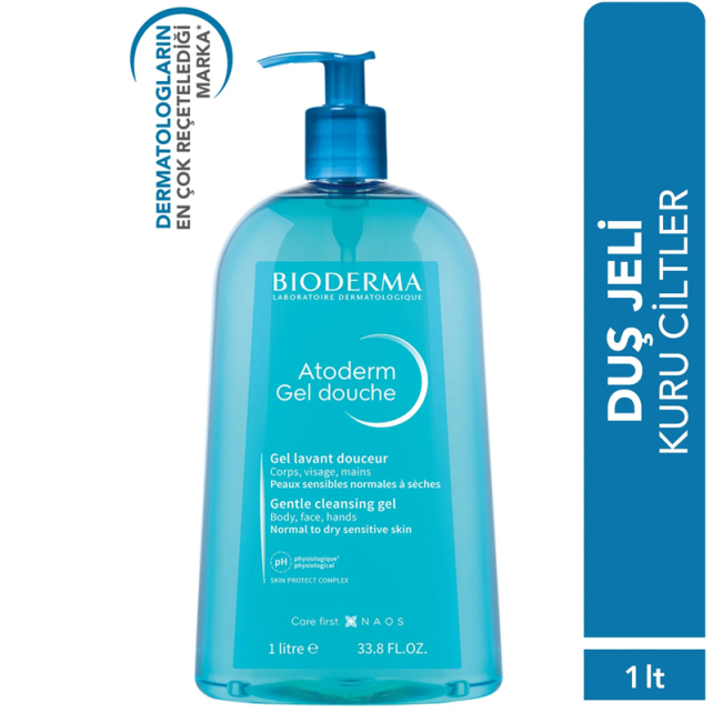 Bioderma Atoderm Shower Gel - Atopik Cilt Duş Jeli 1lt - 5