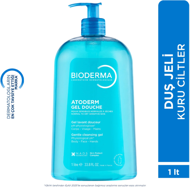 Bioderma Atoderm Shower Gel - Atopik Cilt Duş Jeli 1lt - 8