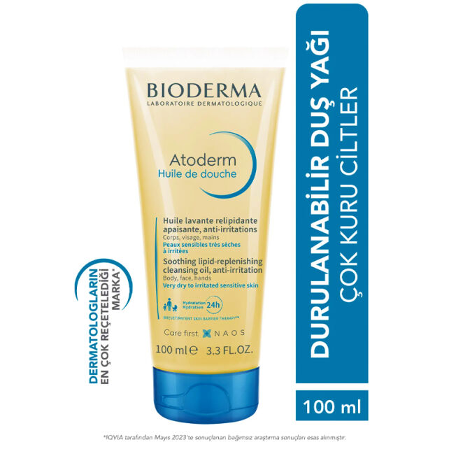 Bioderma Atoderm Shower Oil - Atopi Eğilimli Cilt için Duş Yağı 100ml - 4