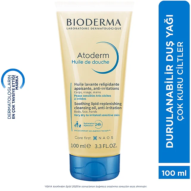 Bioderma Atoderm Shower Oil - Atopi Eğilimli Cilt için Duş Yağı 100ml - 4