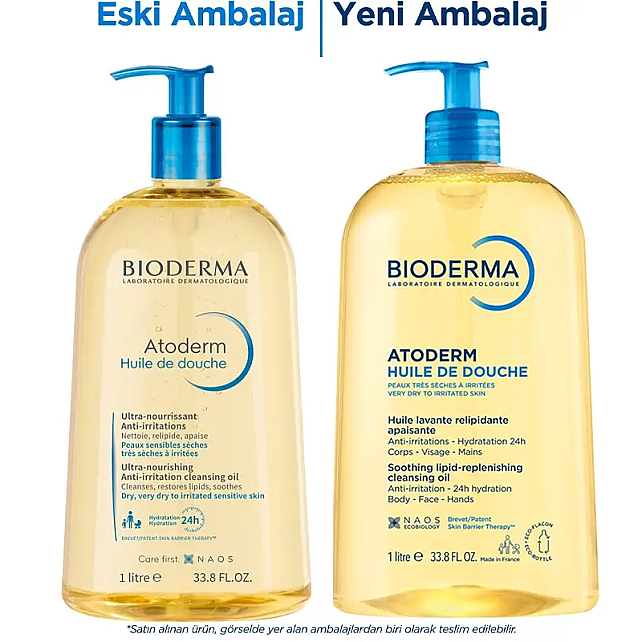 Bioderma Atoderm Shower Oil - Atopi Eğilimli Cilt İçin Duş Yağı 1lt - 4