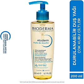 Bioderma Atoderm Shower Oil - Atopi Eğilimli Cilt için Duş Yağı 200ml - 5