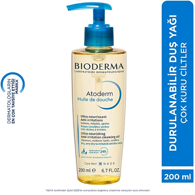 Bioderma Atoderm Shower Oil - Atopi Eğilimli Cilt için Duş Yağı 200ml - 5