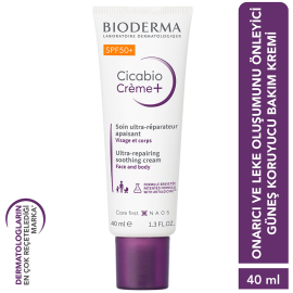 Bioderma Cicabio Creme+ SPF50 Repairing Soothing - Onarıcı ve Koruyucu Krem 40ml - 3
