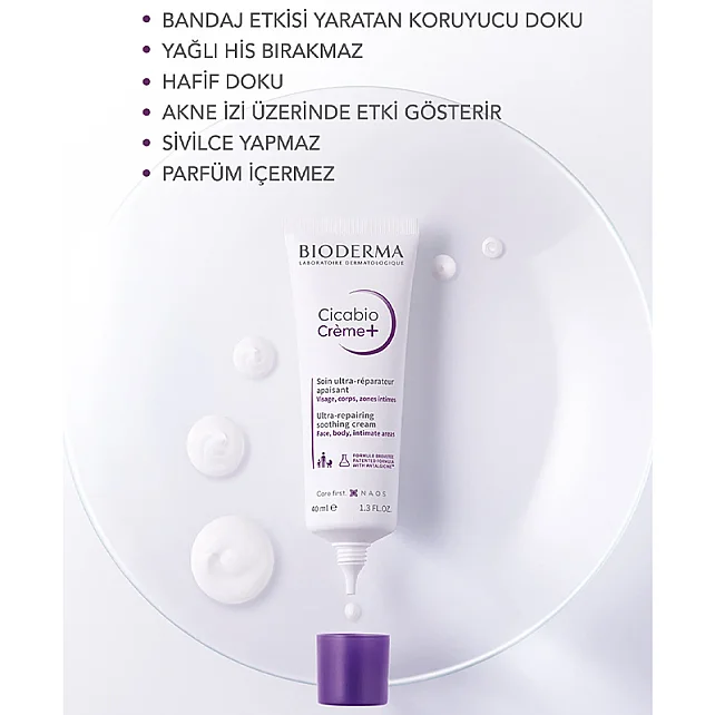 Bioderma Cicabio Creme+ Ultra-Repairing Soothing - Onarıcı ve Yatıştırıcı Krem 100ml - 3