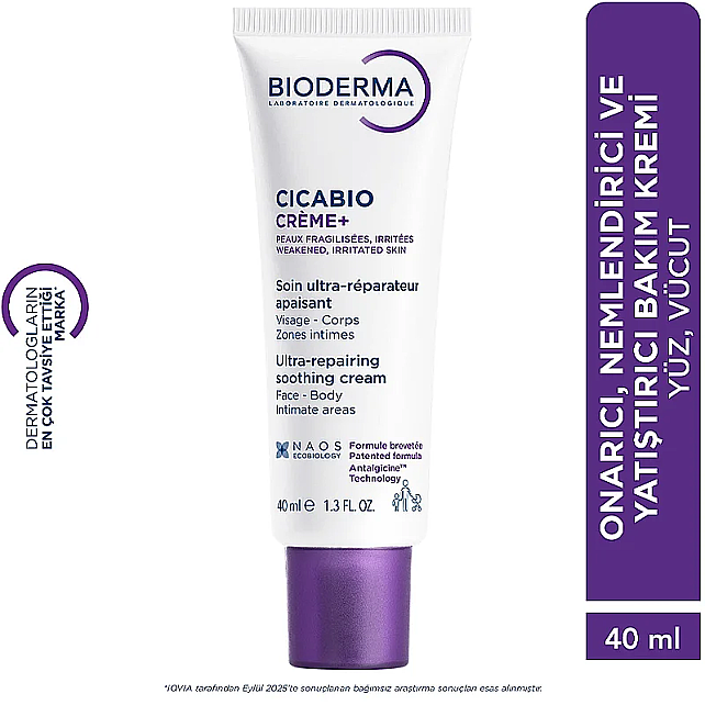 Bioderma Cicabio Creme+ Ultra - Repairing Soothing - Onarıcı ve Yatıştırıcı Krem 40ml - 8