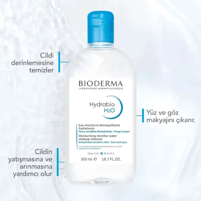 Bioderma Hydrabio H2O Miceller Solution - Misel Solüsyon 100ml - 2