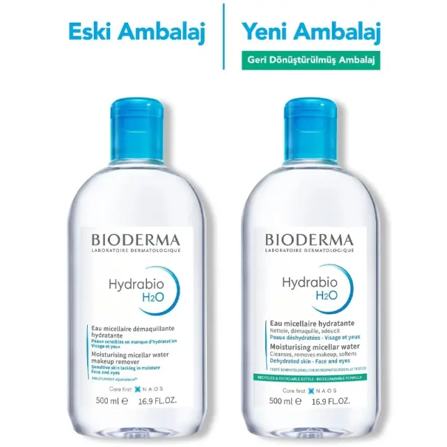 Bioderma Hydrabio H2O Miceller Solution - Misel Solüsyon 500ml - 3