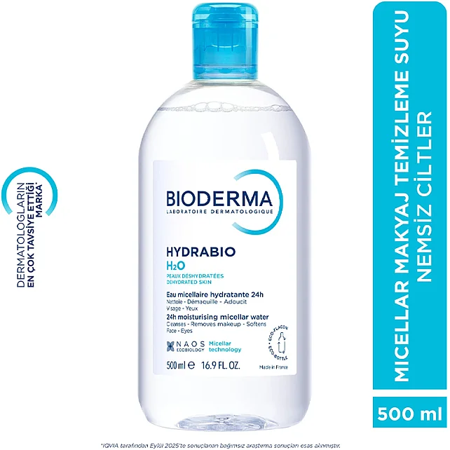 Bioderma Hydrabio H2O Miceller Solution - Misel Solüsyon 500ml - 6