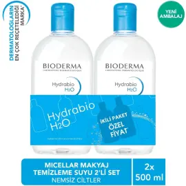 Bioderma Hydrabio H2O Miceller Solution - Misel Solüsyon 500ml İkili Paket - 5