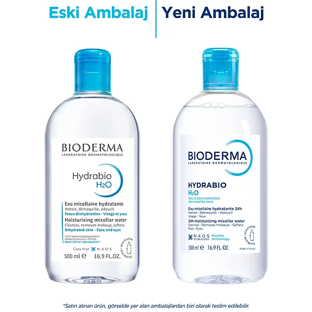 Bioderma Hydrabio H2O Miceller Solution - Misel Solüsyon 500ml İkili Paket - 2