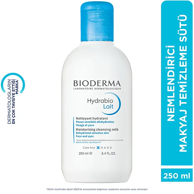 Bioderma Hydrabio Milky Cleanser - Nemlendirici Temizleyici Süt 250ml - 3