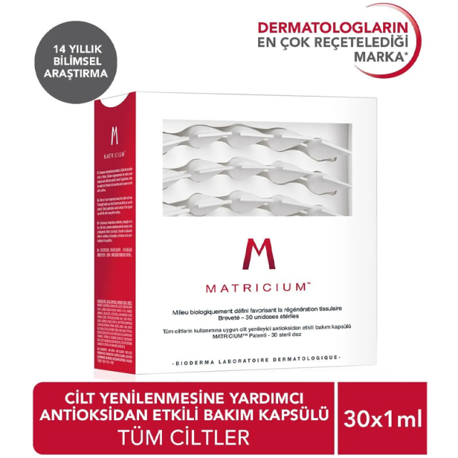Bioderma Matricium Dispositif Medical Steril - Cilt Bakım Kürü 30x1ml - 6