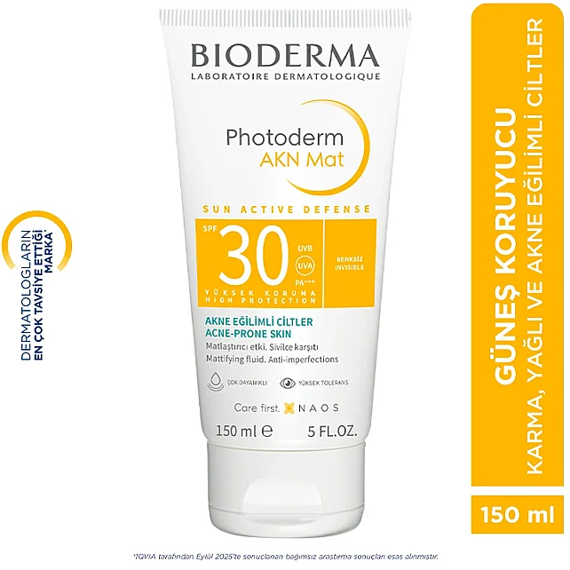Bioderma Photoderm AKN Mat SPF 30 - Matlaştırıcı Etkili Güneş Kremi 150ml - 5