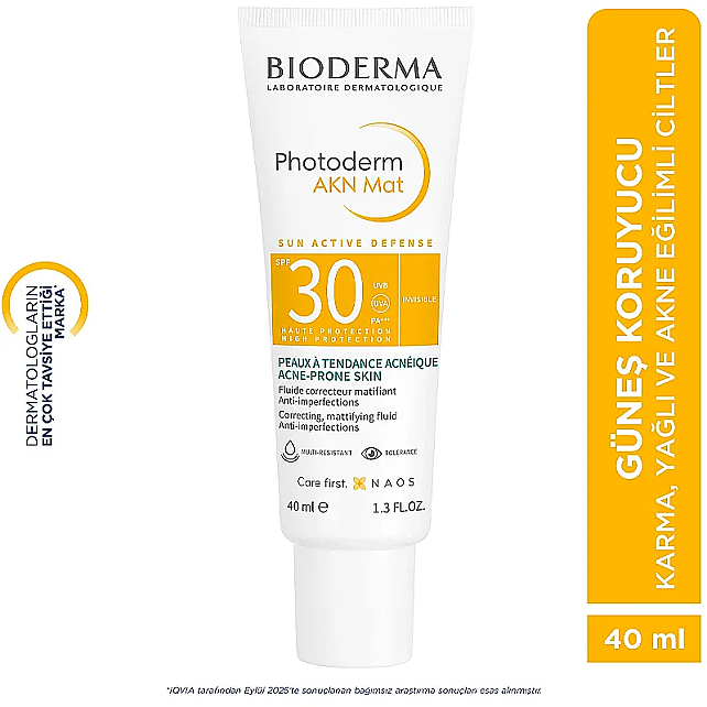 Bioderma Photoderm AKN Mat SPF 30 - Matlaştırıcı Etkili Güneş Kremi 40ml - 5