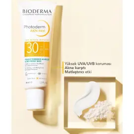 Bioderma Photoderm AKN Mat SPF 30 - Matlaştırıcı Etkili Güneş Kremi 40ml - 3