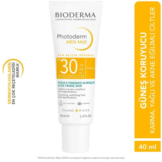 Bioderma Photoderm AKN Mat SPF 30 - Matlaştırıcı Etkili Güneş Kremi 40ml - 5