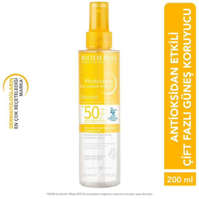 Bioderma Photoderm Anti-Ox Sun Protective Water SPF 50+ Güneş Koruyucu 200ml - 6