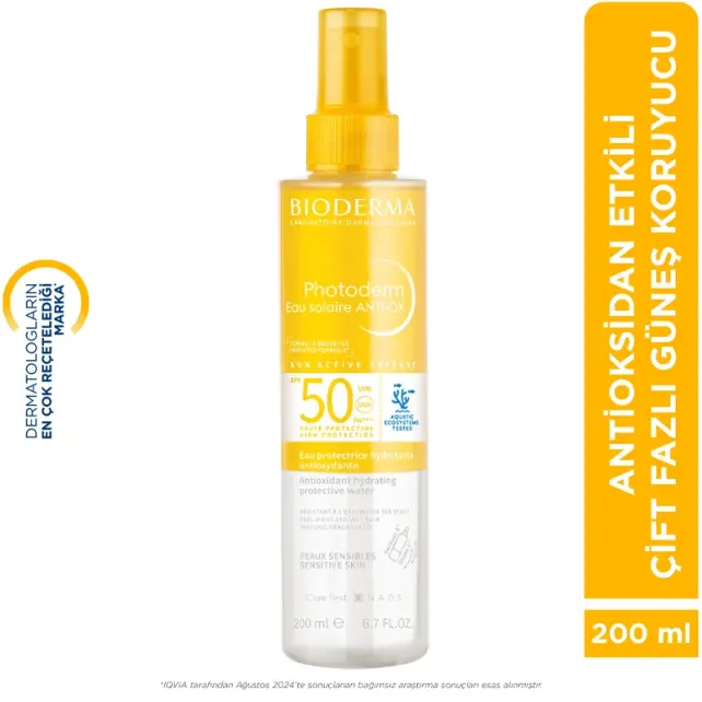 Bioderma Photoderm Anti-Ox Sun Protective Water SPF 50+ Güneş Koruyucu 200ml - 6