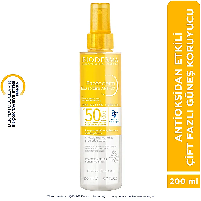 Bioderma Photoderm Anti-Ox Sun Protective Water SPF 50+ Güneş Koruyucu 200ml - 6