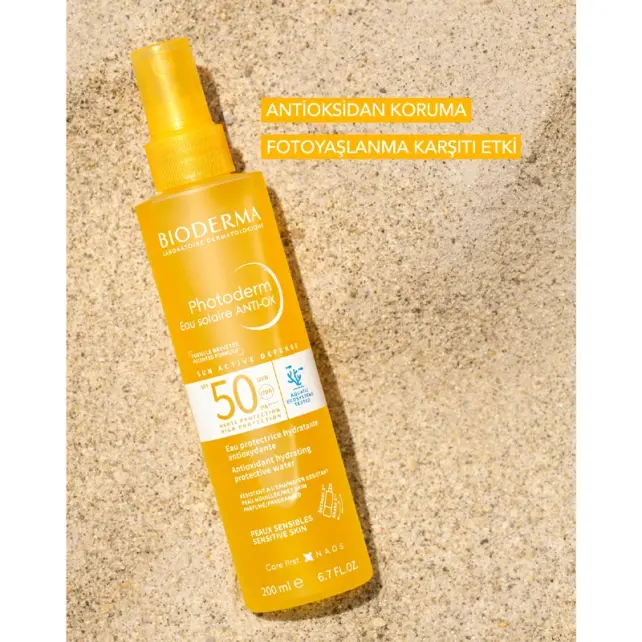 Bioderma Photoderm Anti-Ox Sun Protective Water SPF 50+ Güneş Koruyucu 200ml - 5
