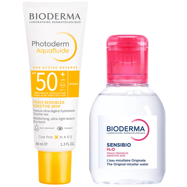 Bioderma Photoderm Aquafluid SPF50+ 40ml & Sensibio H2O Misel Su 100ml - 1