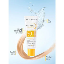 Bioderma Photoderm Aquafluide SPF 50+ Renkli Güneş Koruyucu Light 40ml - 3