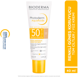 Bioderma Photoderm Aquafluide SPF 50+ Renkli Güneş Koruyucu Light 40ml - 5