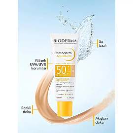 Bioderma Photoderm Aquafluide SPF 50+ Renkli Güneş Koruyucu Light 40ml - 2