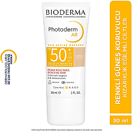 Bioderma Photoderm AR SPF 50+ Tinted Cream - Renkli Güneş Koruyucu 30ml - 5