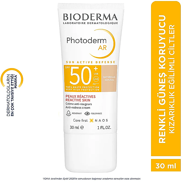 Bioderma Photoderm AR SPF 50+ Tinted Cream - Renkli Güneş Koruyucu 30ml - 5
