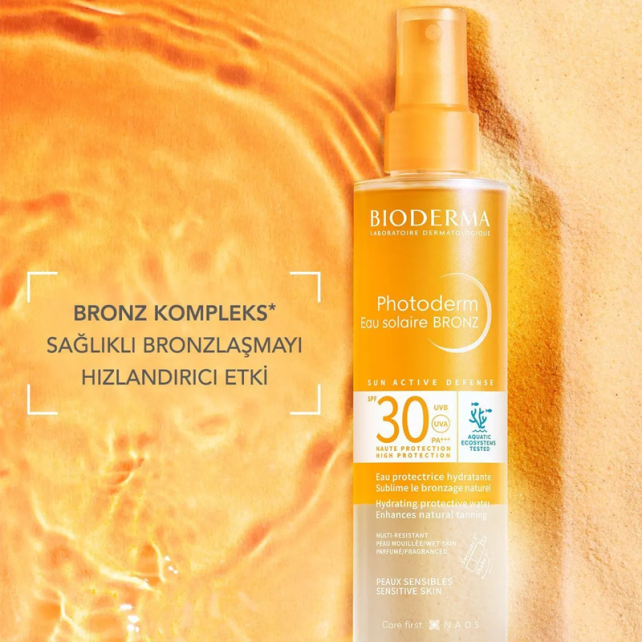Bioderma Photoderm Bronz Sun Protective Water SPF30 Güneş Koruyucu 200ml - 3