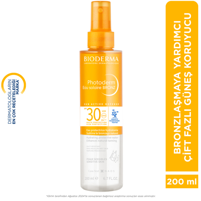 Bioderma Photoderm Bronz Sun Protective Water SPF30 Güneş Koruyucu 200ml - 8