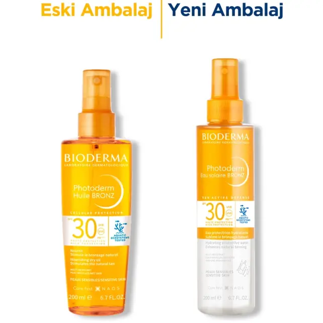 Bioderma Photoderm Bronz Sun Protective Water SPF30 Güneş Koruyucu 200ml - 3