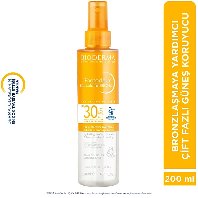 Bioderma Photoderm Bronz Sun Protective Water SPF30 Güneş Koruyucu 200ml - 8